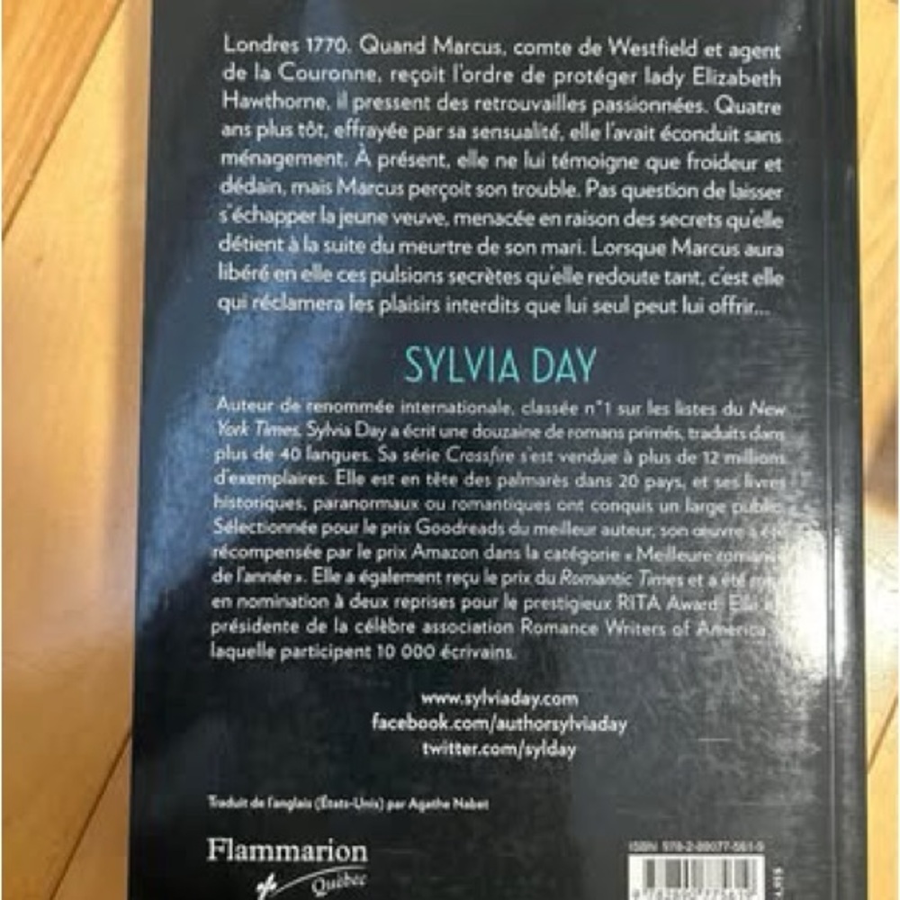 Sylvia Day French Book Paperback Set - Série Crossfire - Livre en français - Picture 2 of 4
